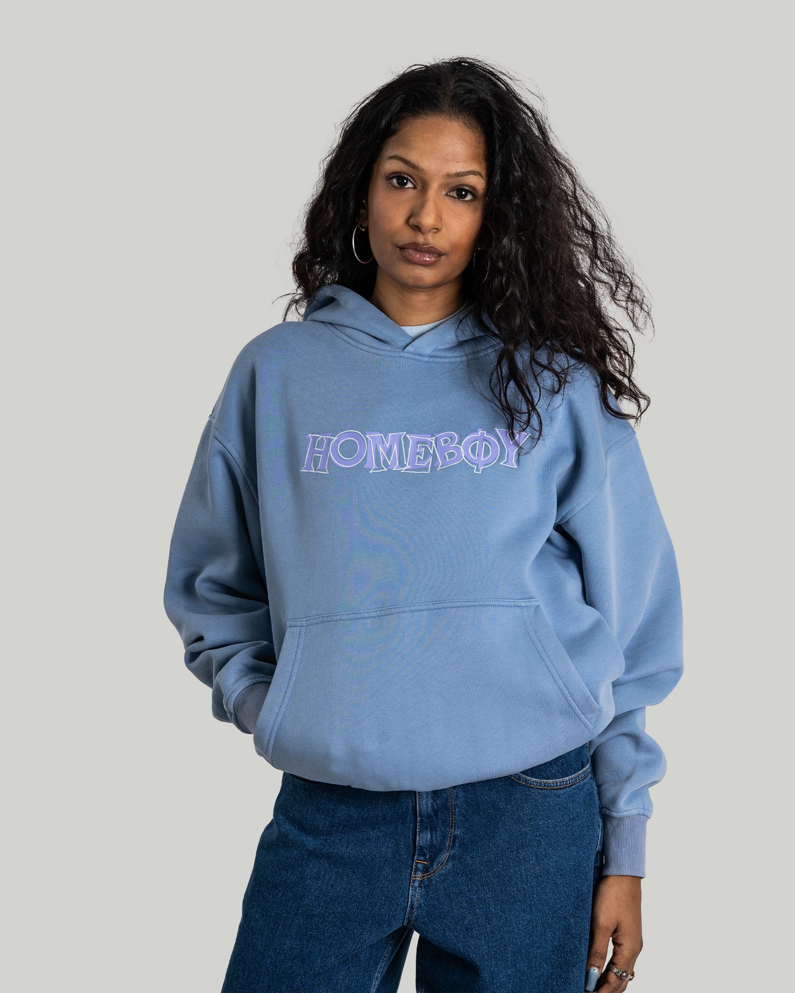 CHAOS Hood WASHED LIGHT BLUE - Image 2