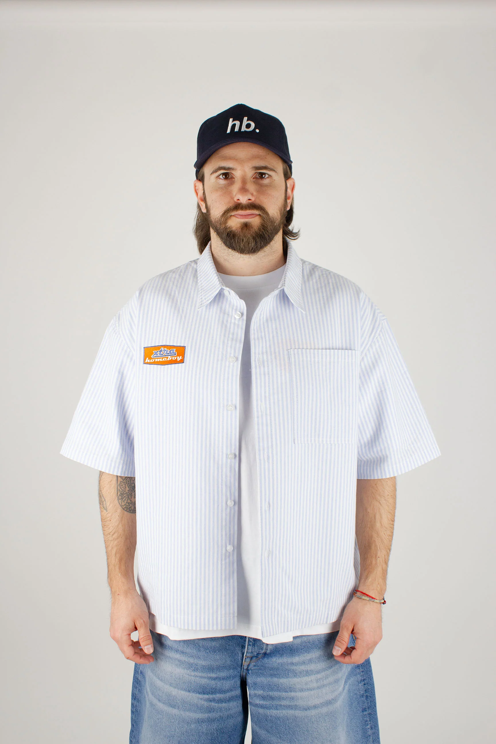 Gas Station Shirt s/s BLUE STRIPES - Image 5