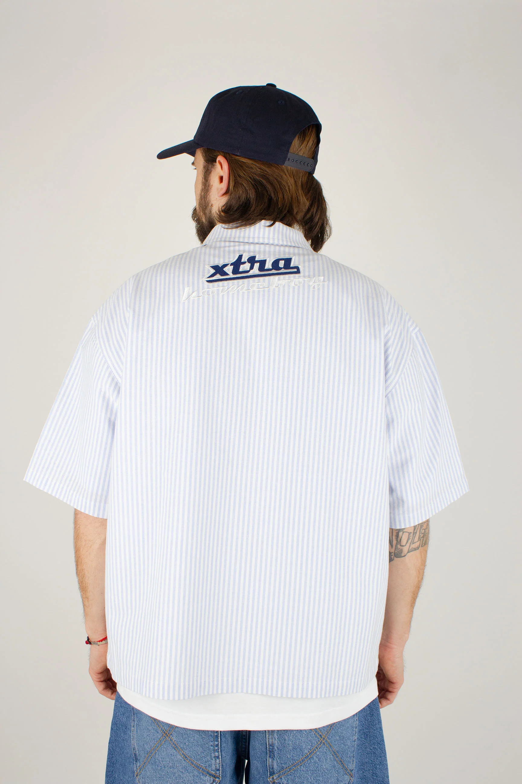 Gas Station Shirt s/s BLUE STRIPES - Image 6