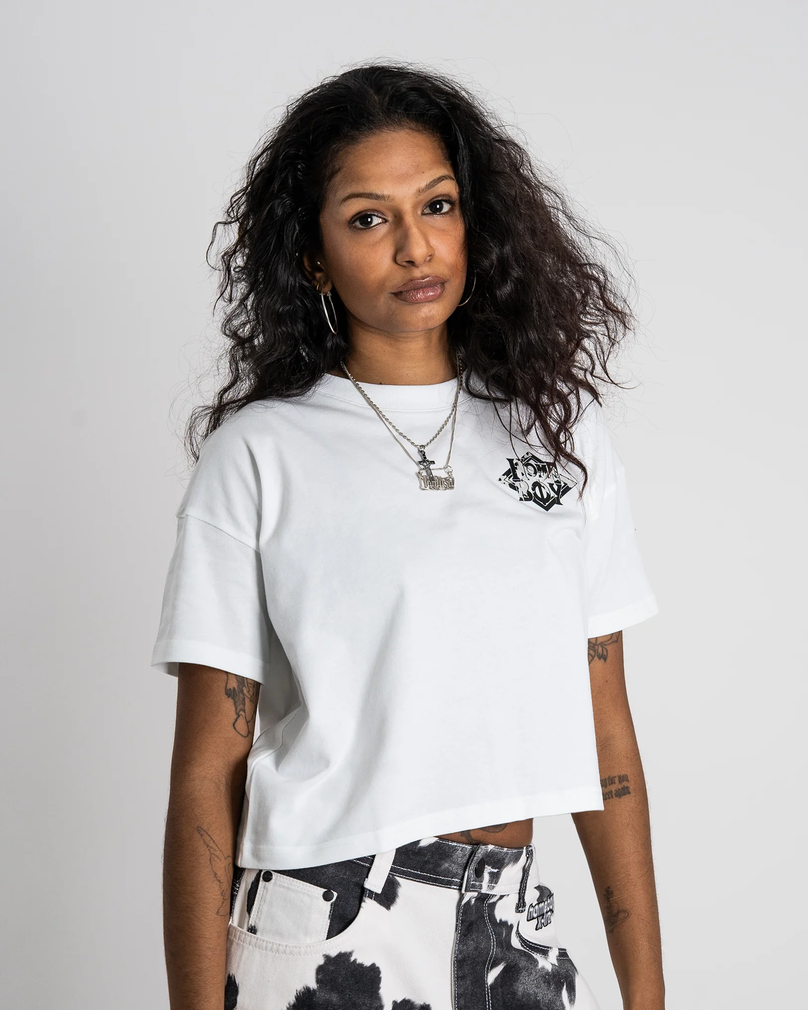 GIRLS Crop Tee - COW Nappo