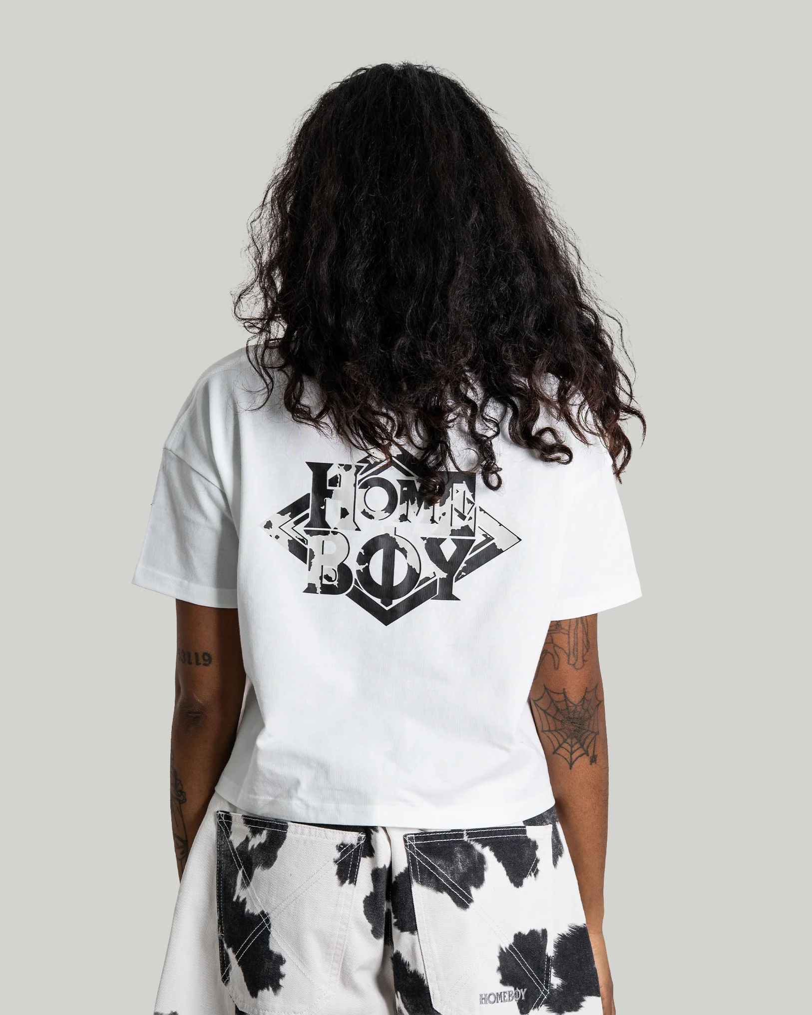 GIRLS Crop Tee - COW Nappo - Image 2