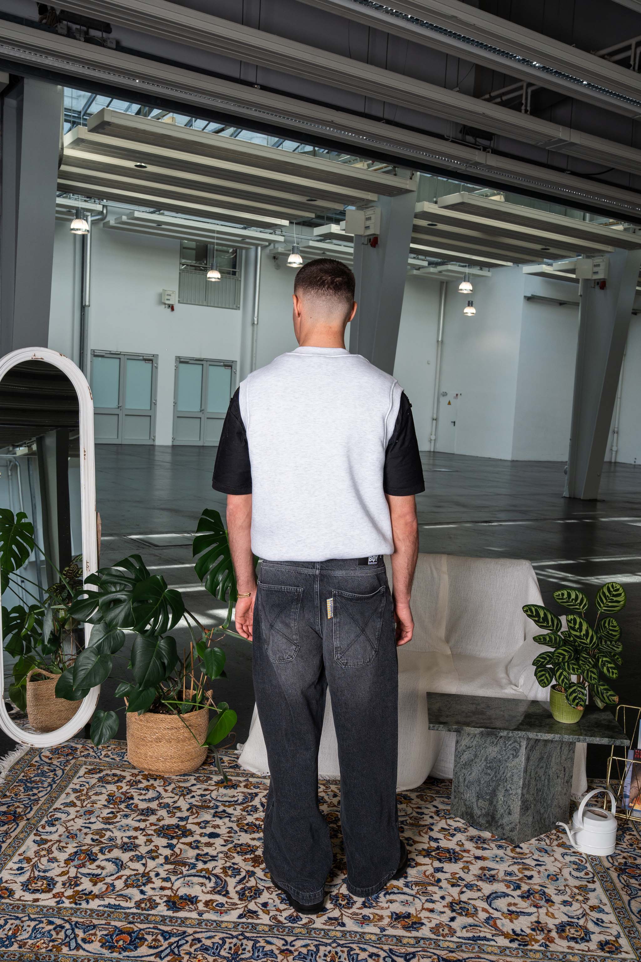 hb. Sweater Vest GREY HEATHER - Image 5