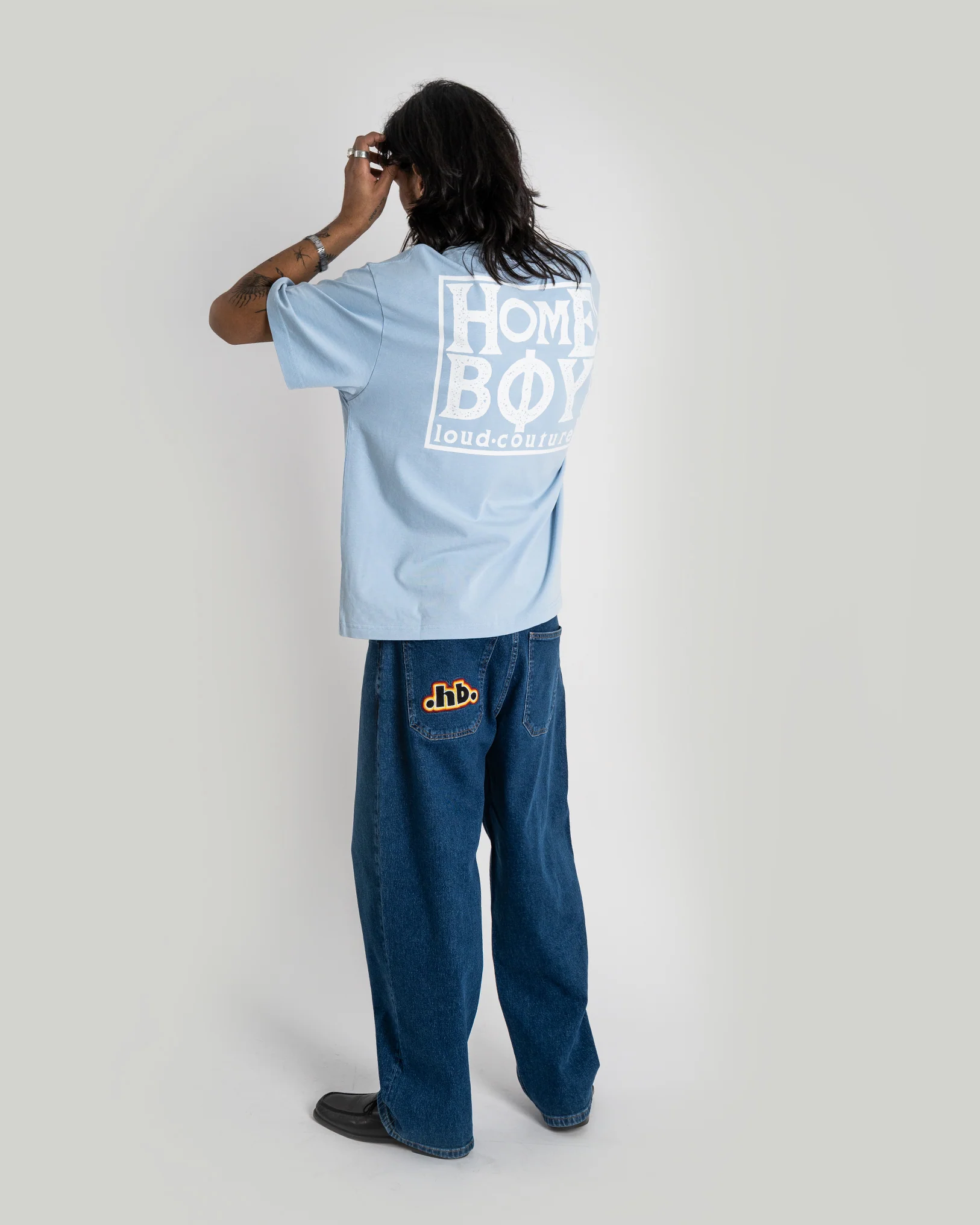 OLD SCHOOL Tee LIGHT BLUE - Image 5