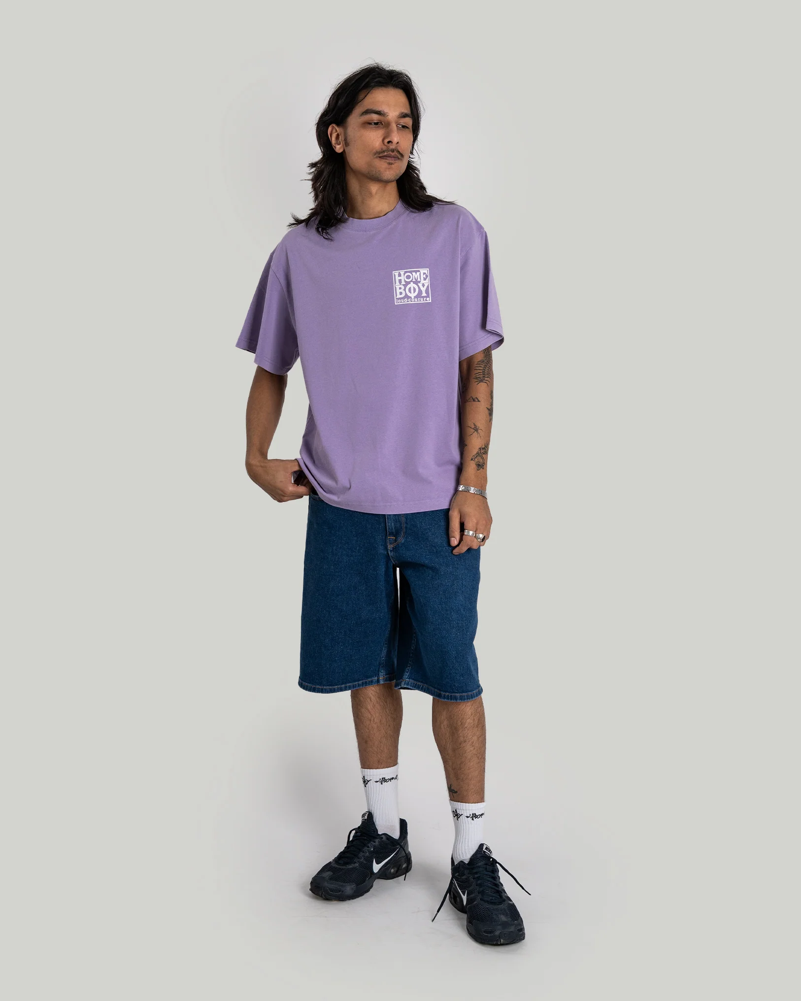 OLD SCHOOL Tee WASHED LILAC - Image 8