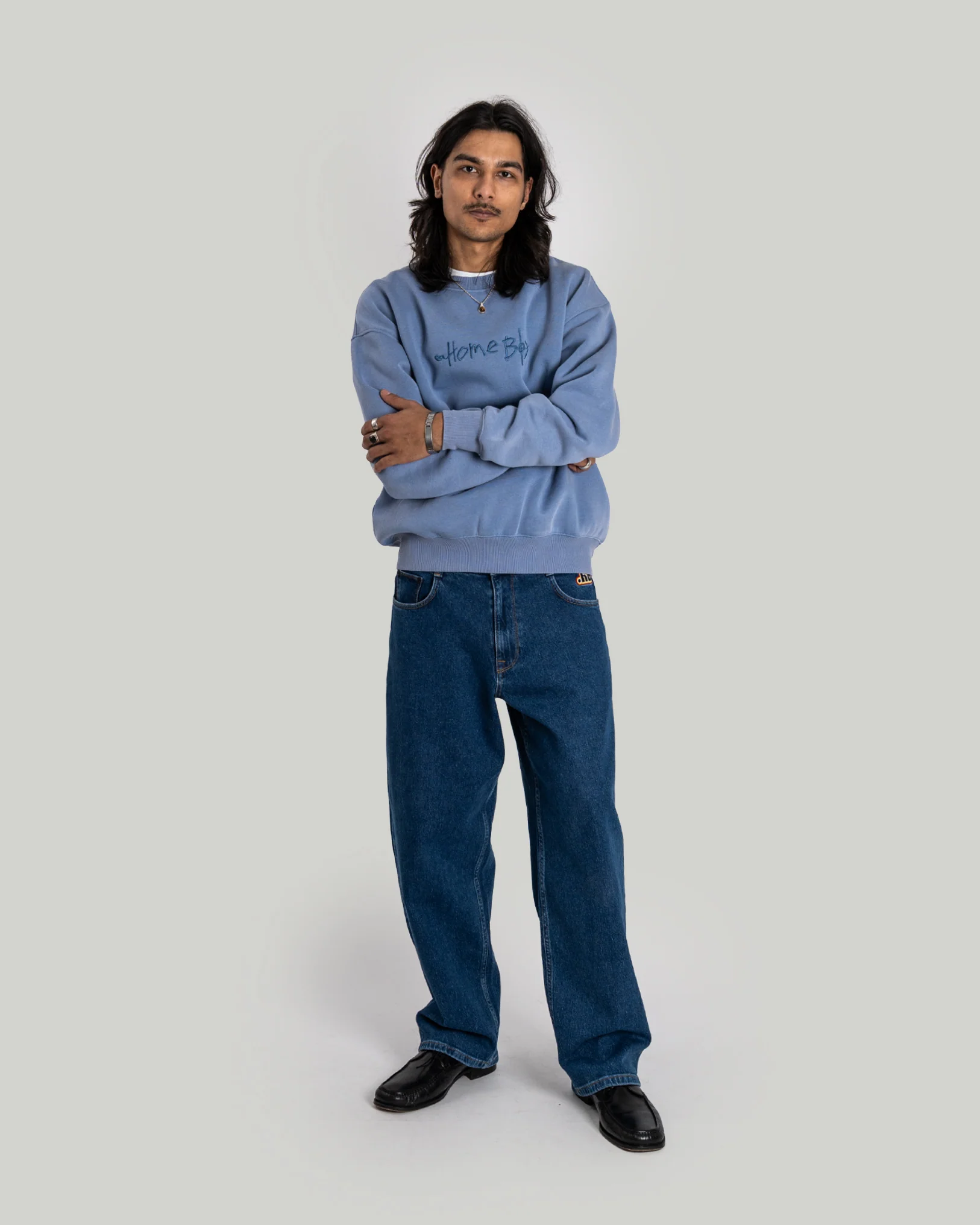 PENCIL Crew WASHED LIGHT BLUE - Image 4