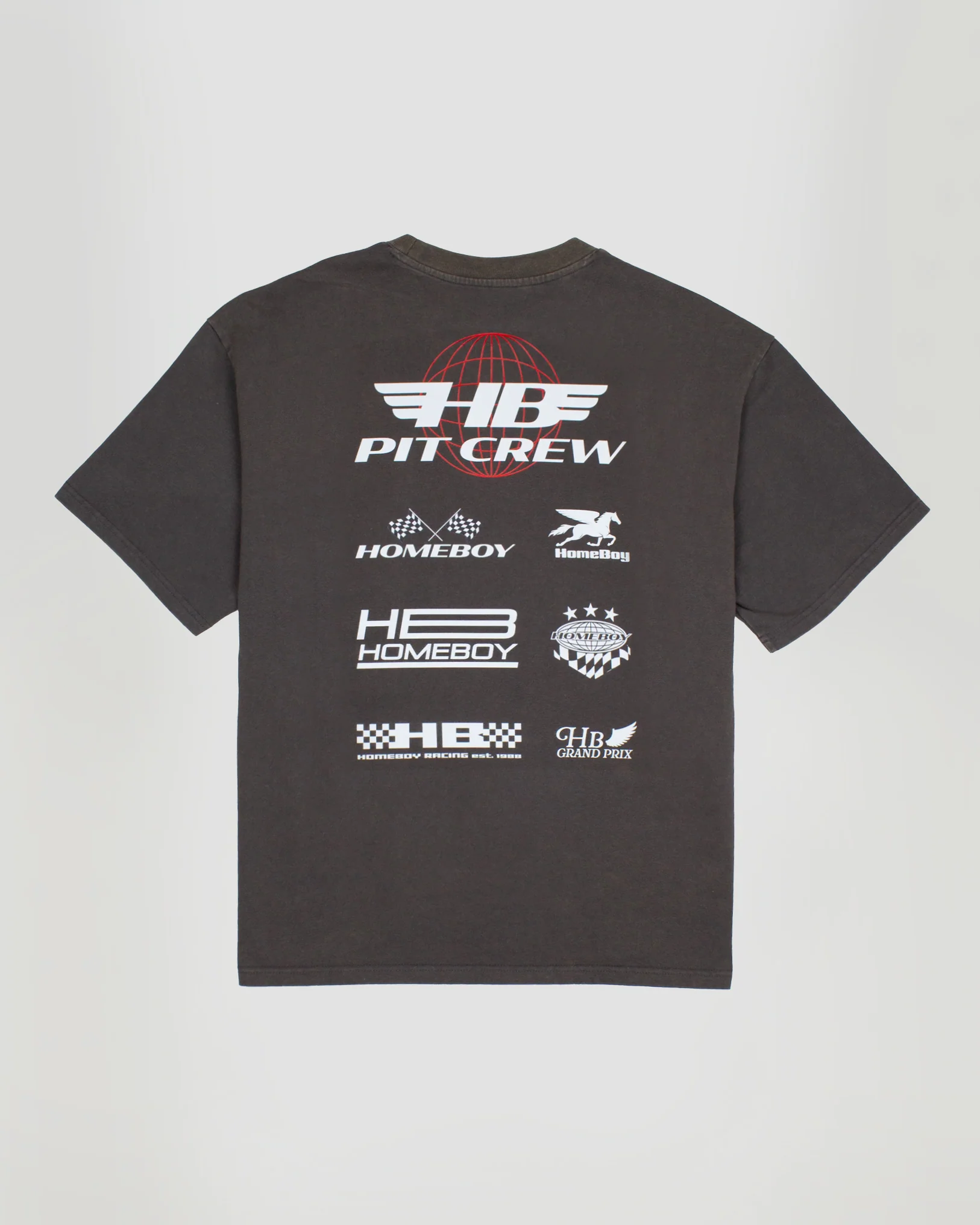 PIT CREW Tee WASHED GREY - Image 4