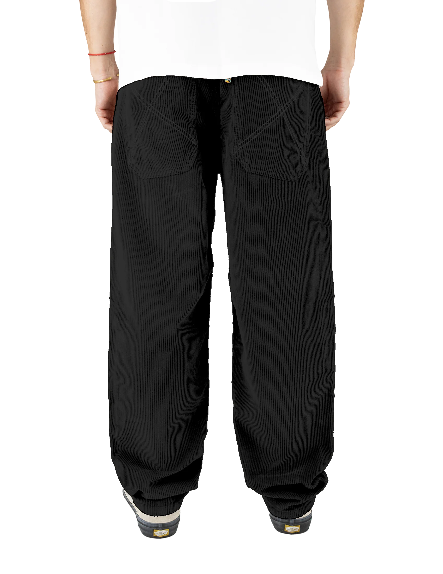 x-tra BAGGY CORD Pants Black - Image 5