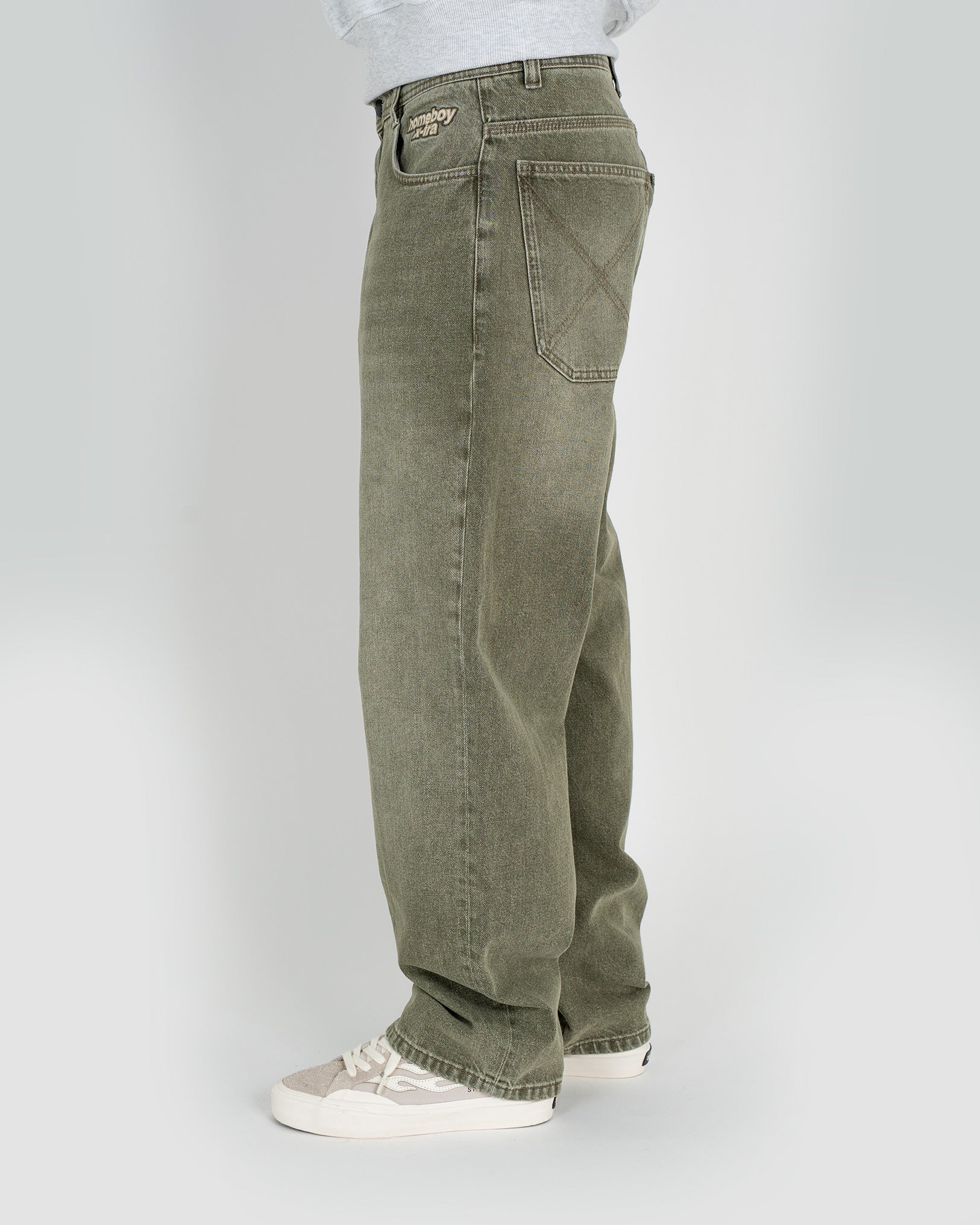 x-tra BAGGY Dye Denim WASHED GREEN - Image 7