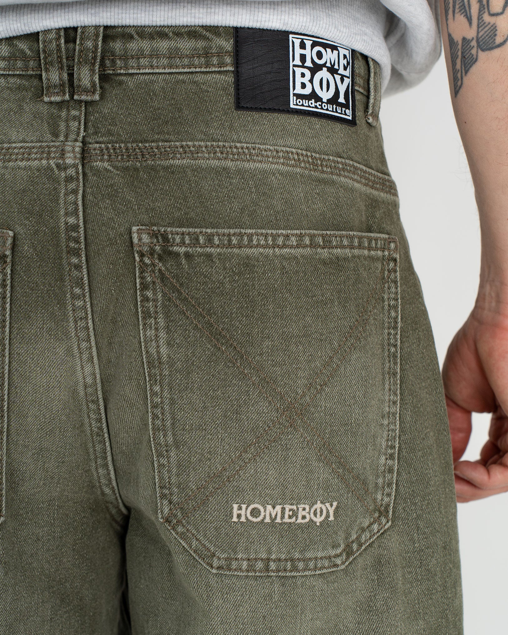 x-tra BAGGY Dye Denim WASHED GREEN - Image 9