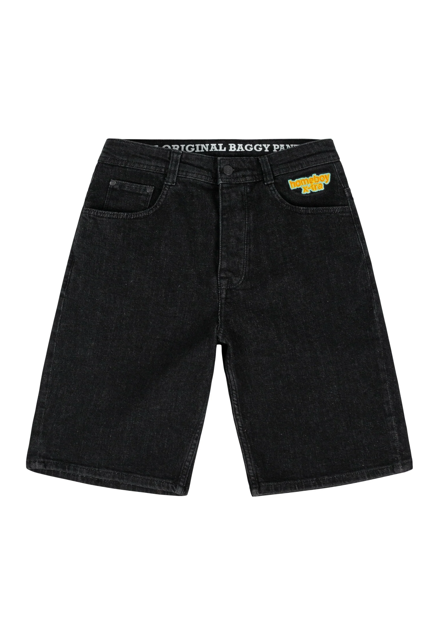 x-tra BAGGY Denim Shorts Washed Black - Image 7