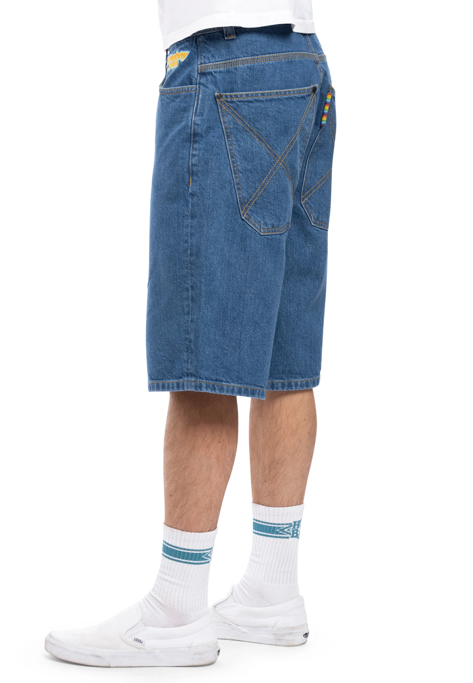x-tra BAGGY Shorts Washed Blue - Image 10