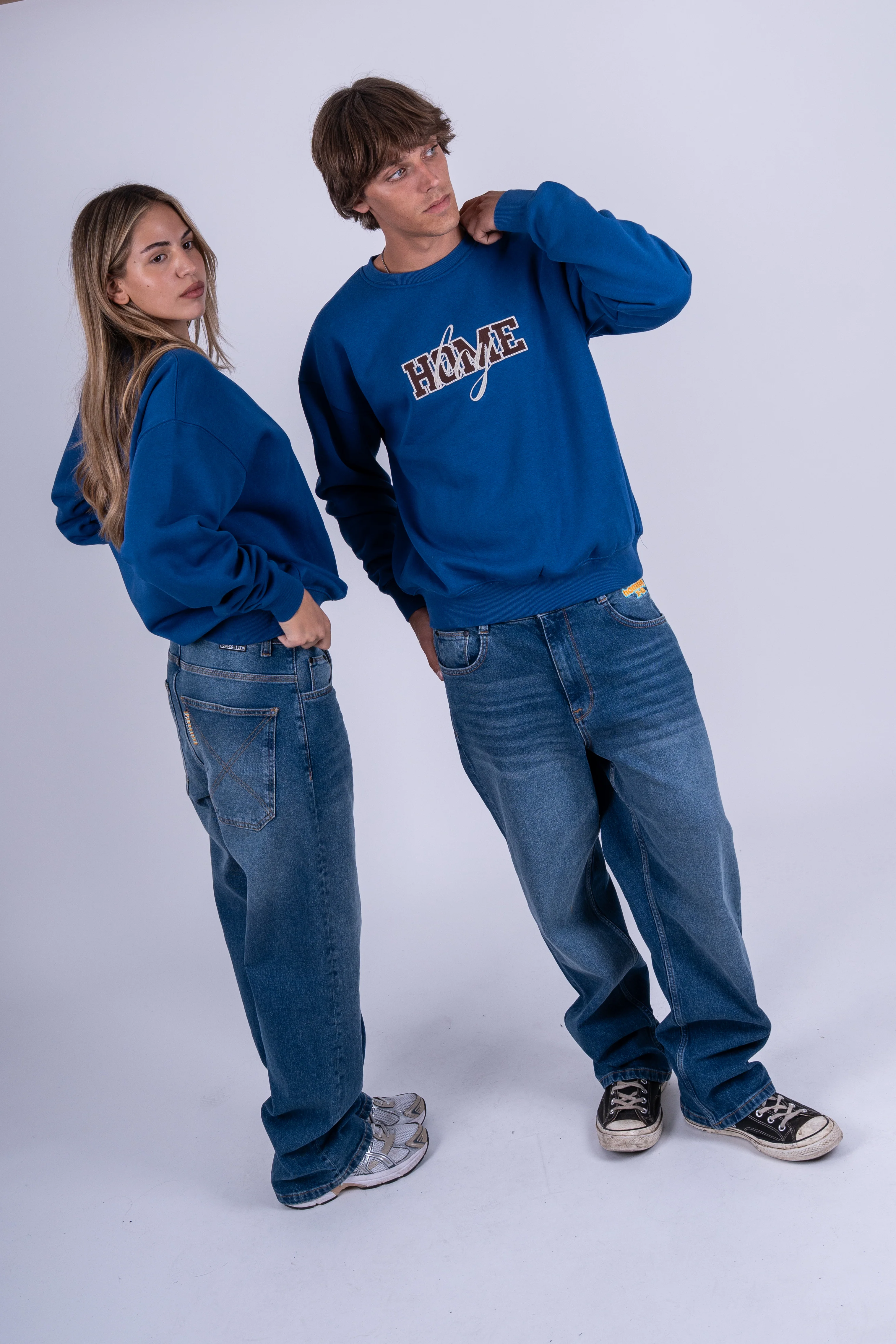 x-tra BAGGY Wiskers Denim VINTAGE BLUE - Image 5