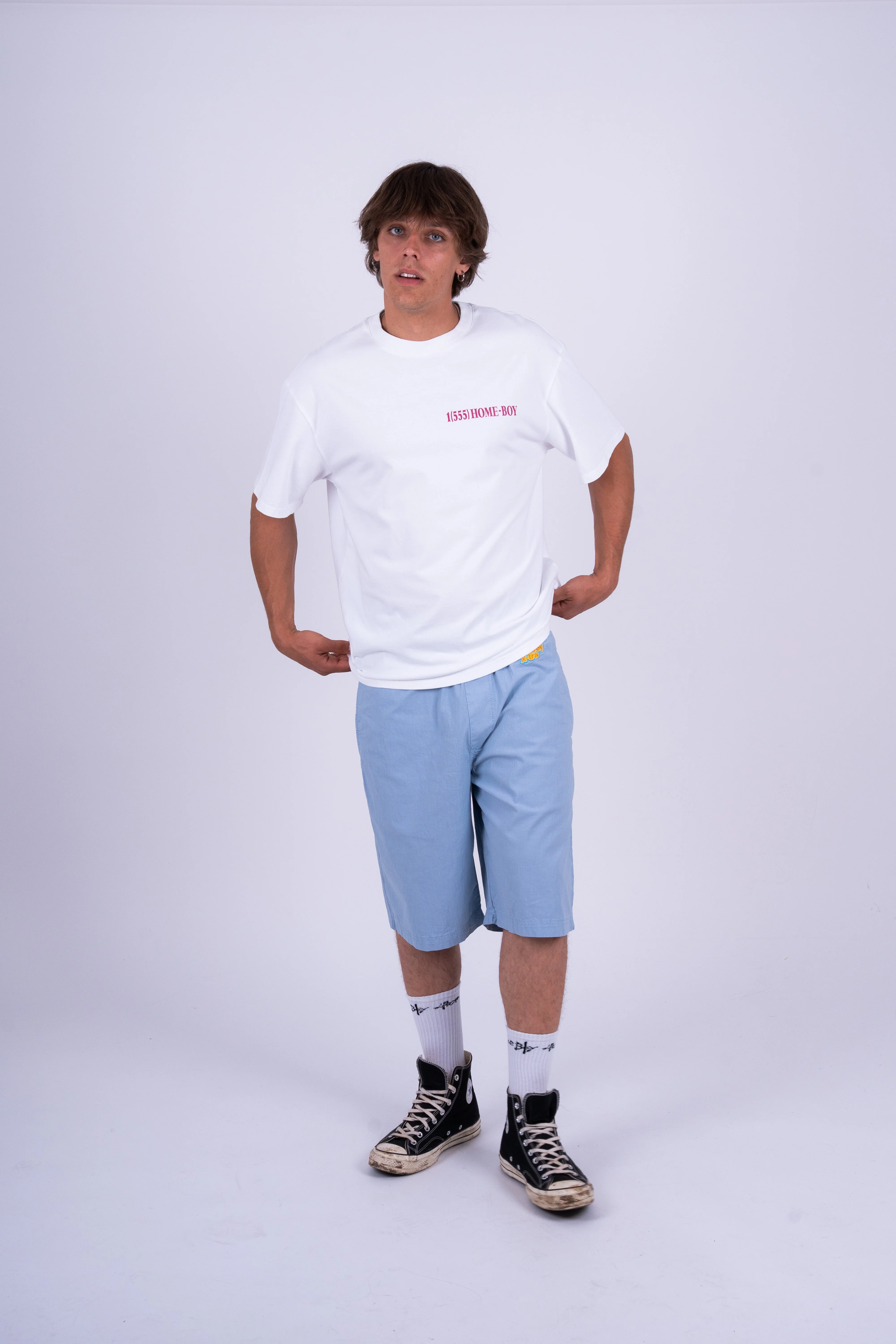 x-tra BEACH BAGGY Linen Short Retro Blue - Image 6