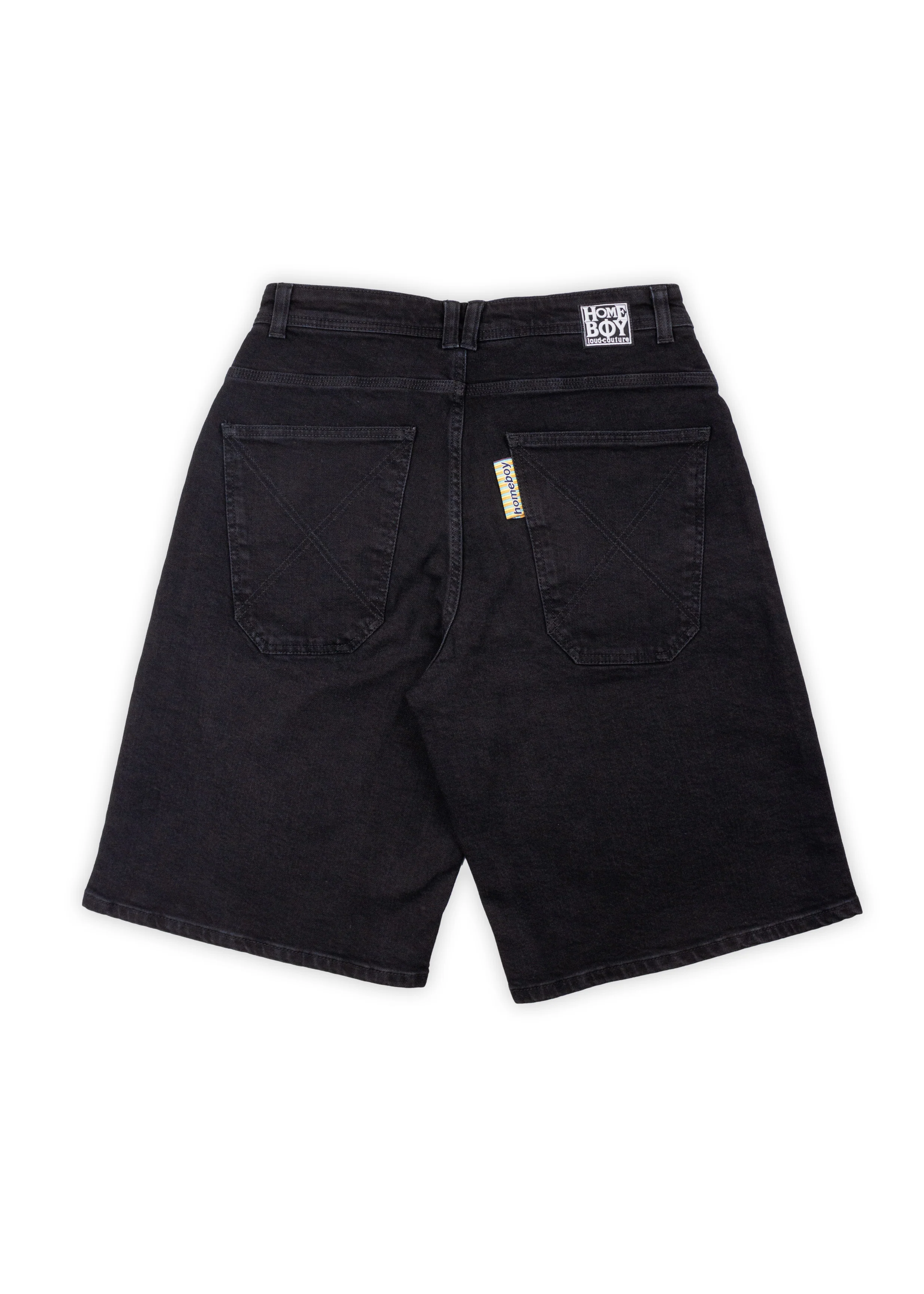x-tra MONSTER Denim Shorts Washed Black - Image 13