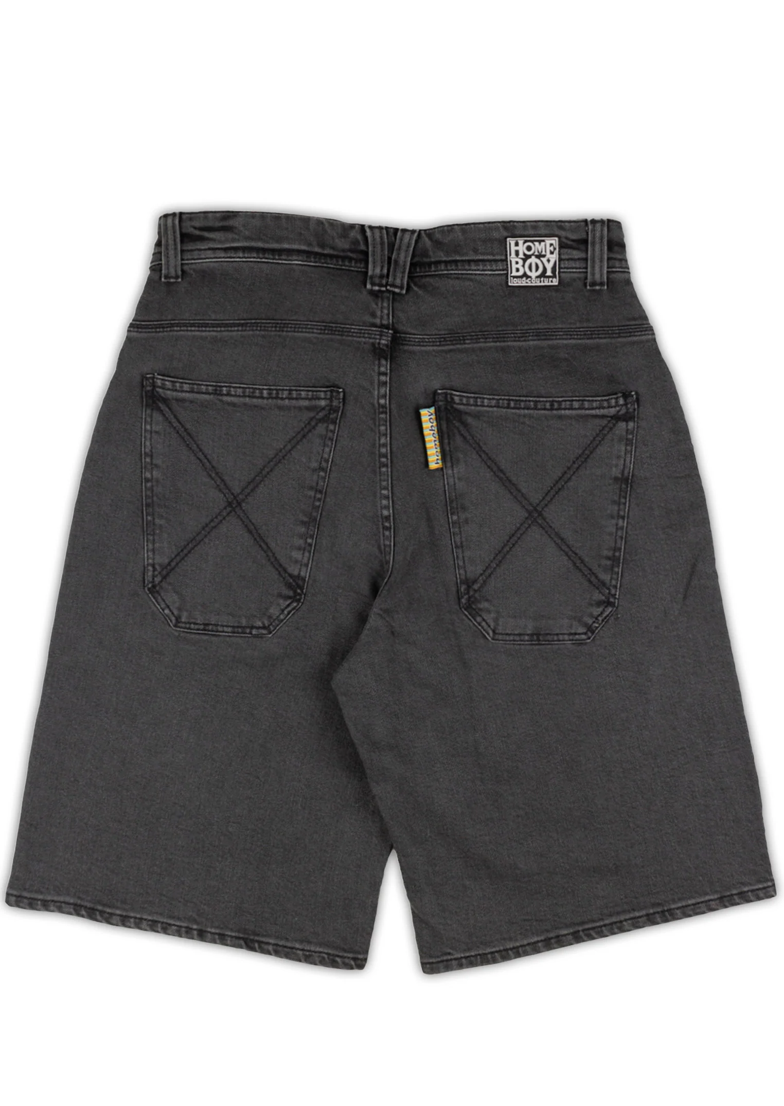x-tra MONSTER Denim SHORTS Washed Grey - Image 12